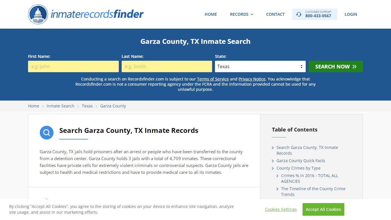 Garza County, TX Inmate Lookup & Jail Records Online